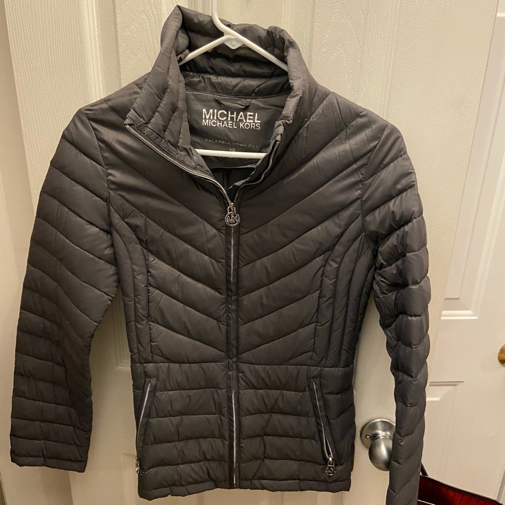 Michael Kors Packable Down Fill Puffer Jacket
